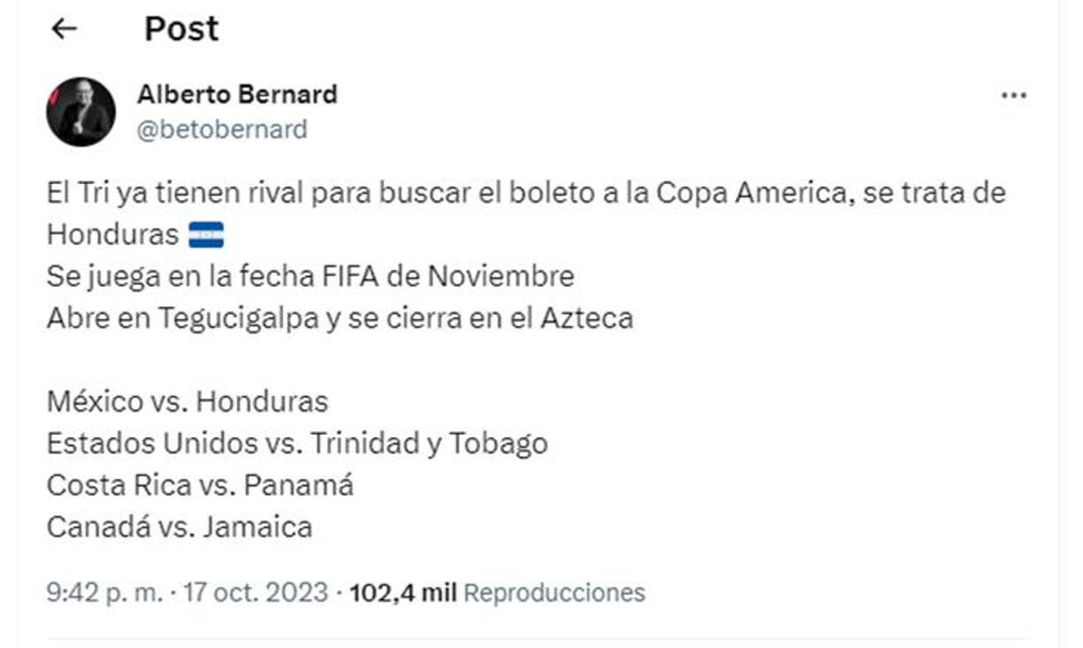 Alberto Bernard de Telemundo compartió la información sobre los duelos de 4tos de final de la Nations League.