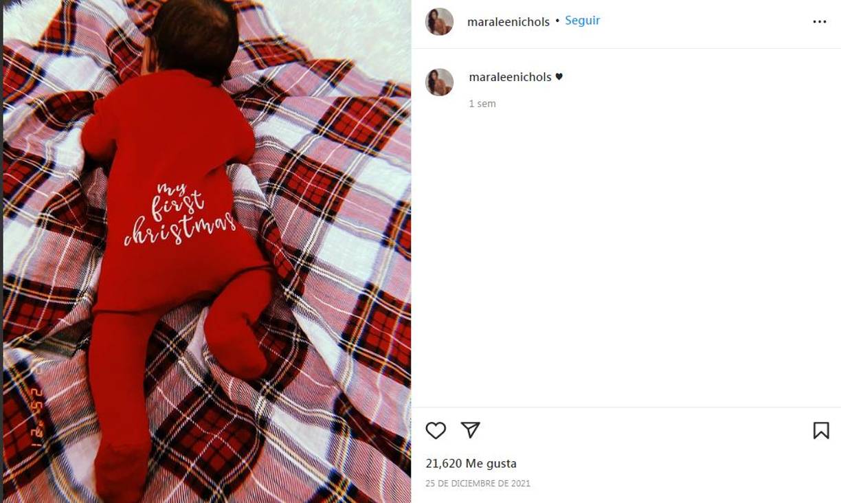 La guapa joven ha compartido algunas fotos de su recién nacido en redes sociales. 