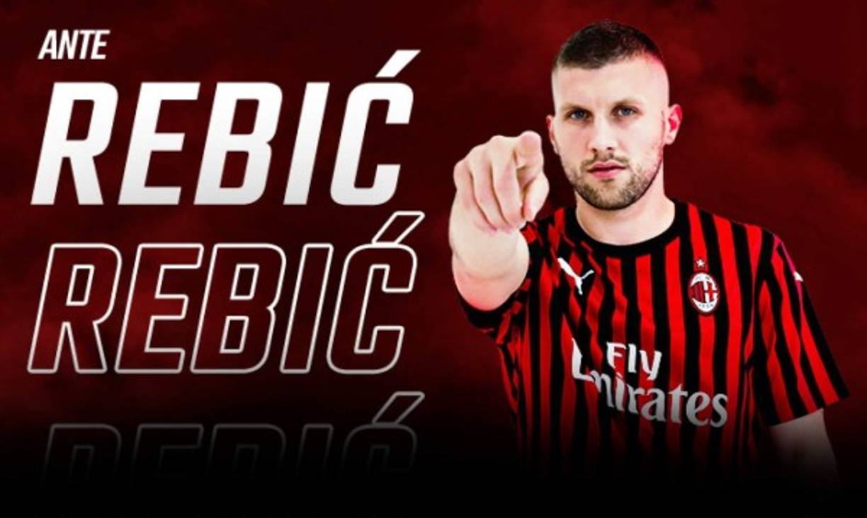 Ante Rebić: El delantero croata es nuevo jugador del AC Milan de Italia, llega procedente del Eintracht de Frankfurt de Alemania. El atacante cuenta con 25 años de edad.