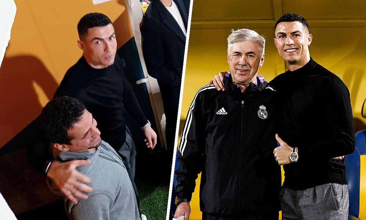 Cristiano Ronaldo, actual jugador del Al Nassr FC saudí, realizó una visita sorpresa este viernes al entrenamiento del Real Madrid en Riad, con los blancos preparando la final de la Supercopa de España del domingo contra el FC Barcelona.