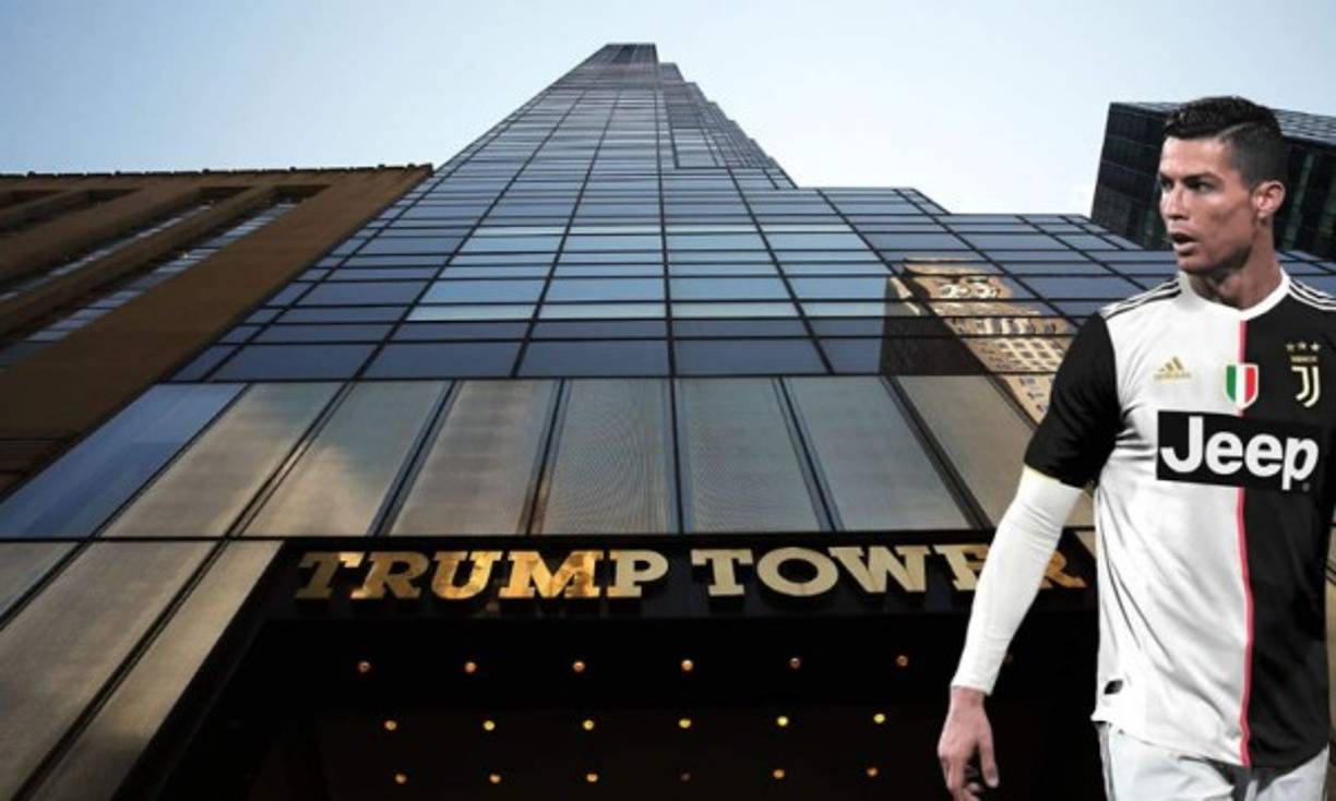 Cristiano Ronaldo se compró un piso en la Torre Trump para cuando va a pasar unos días de vacaciones a Nueva York. Se habla de un gasto superior a los 16 millones de euros.