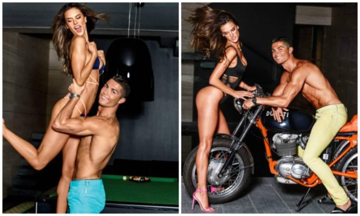 Alessandra Ambrosio y Cristiano Ronaldo protagonizaron una sesión de fotos para la revista GQ en 2016.