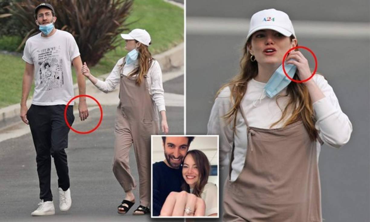 Otra famosa que se encuentra en la dulce espera es la actriz estadounidense Emma Stone, quien ha sido captada con un vientre bastante abultado. Por otro lado, la prensa del corazón asegura que la estrella ya se casó con su prometido Dave McCary.