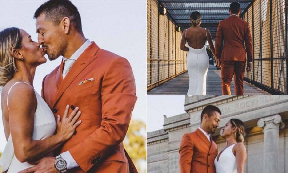 El mediocampista hondureño Roger Espinoza se casó hace unas semanas atrás con una chica estadounidense y hoy ella ha revelado las fotos de lo que fue el enlace matrimonial.