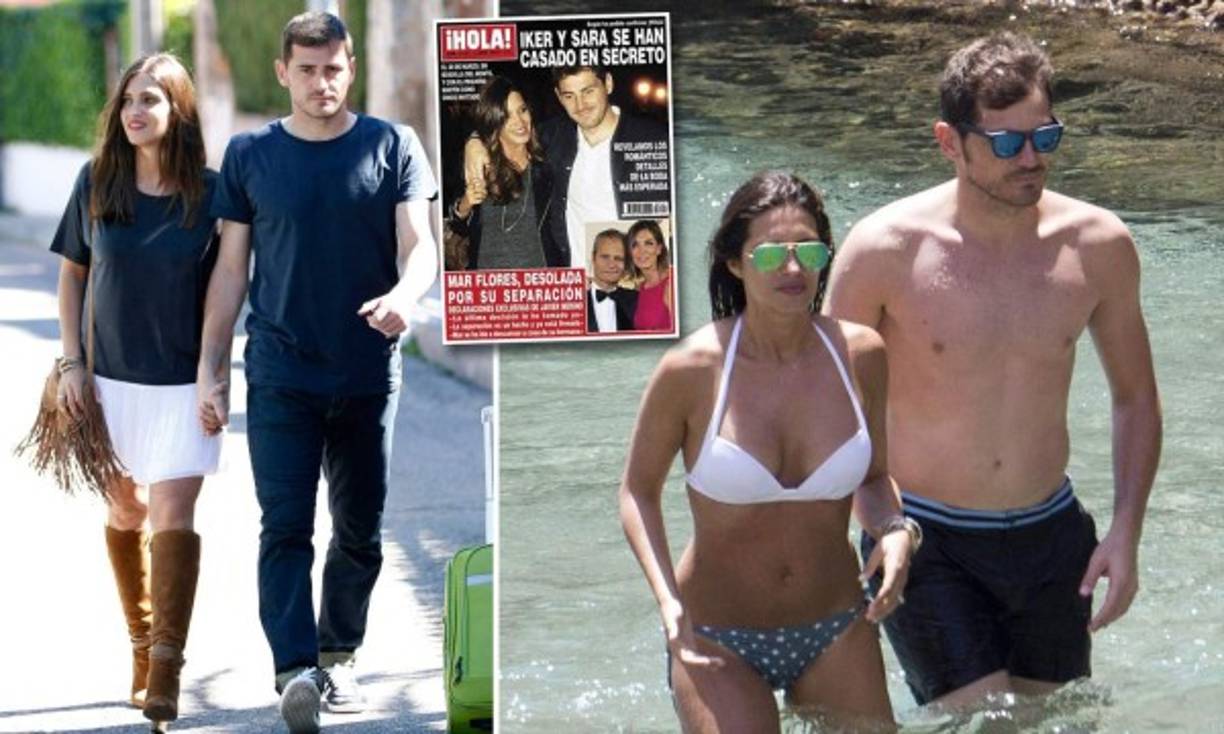 Iker Casillas y Sara Carbonero se casan en secreto el 20 de marzo de 2016. La pareja se dio el 'sí quiero' ante un notario de Boadilla del Monte en Madrid. A la boda solo acudieron su hijo Martín y dos testigos.