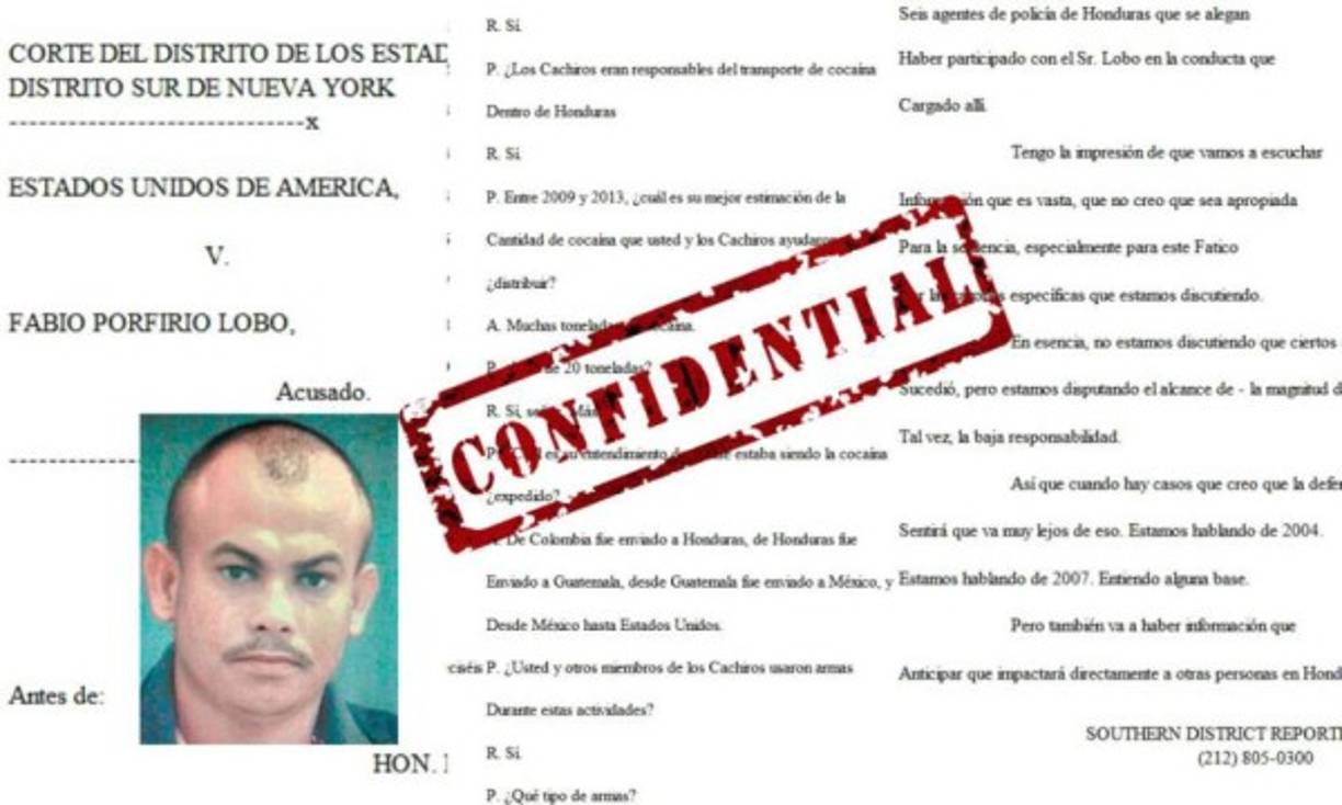 "Devis Leonel Rivera Maradiaga, exlíder de los Cachiros, compareció como testigo en el juicio que enfrenta Fabio Lobo, hijo del expresidente de Honduras, Porfirio Lobo Sosa, y entregó fotos y videos de sus reuniones.<br/><br/>Implicó a políticos y dio varios nombres de otros supuestos narcotráficantes como se ha mostrado en la fotogalería, entre ellos, a Fredy Najera, Neftalí Duarte Mejía, Eliel Sierra, Moncho Matta, Luis Valle, Arnulfo Valle, Wilter Blanco, Ton Montes, Tito Montes, y Juan Carlos Montes."