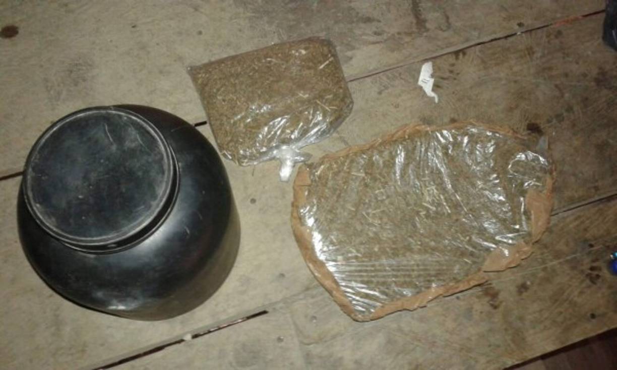 Droga decomisada durante la 'Operación Trueno' del Ministerio Público y las fuerzas de seguridad.