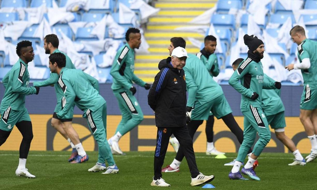 Real Madrid visita este martes al Manchester City por la ida de semifinales de la Champions League. La prensa española ha filtrado el que sería el 11 titular del equipo blanco.