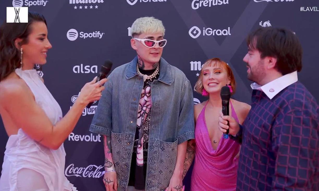 El cantante y streamer argentino Lit Killah y la influencer y cantante Tuli Acosta.