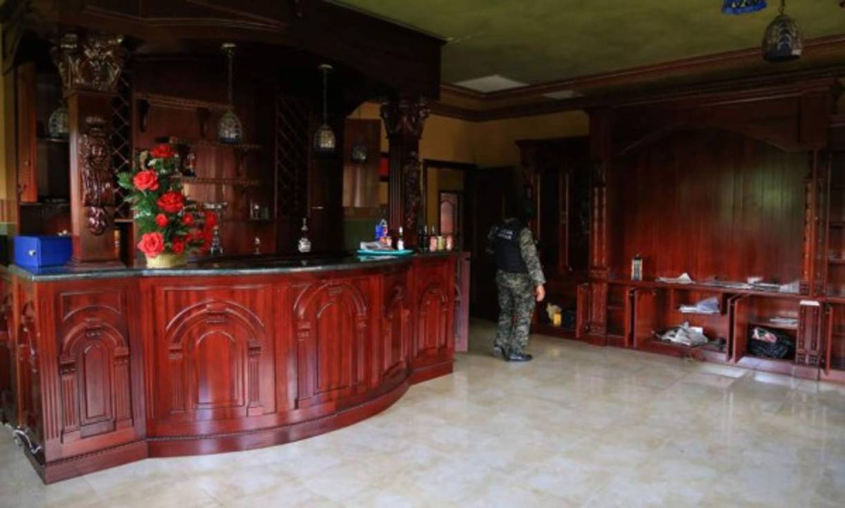 Las mansiones estaban equipadas hasta con bares.