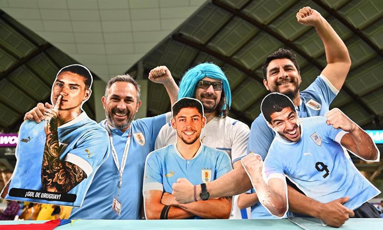 Estos fanáticos llevaron a Darwin Núñez, Fede Valverde y Luis Suárez a las graderías. 