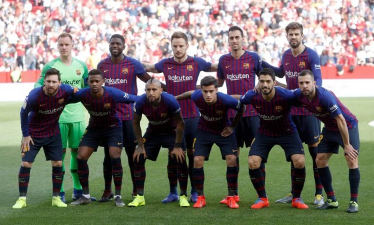 Este fue el 11 titular del Barcelona ante Sevilla.