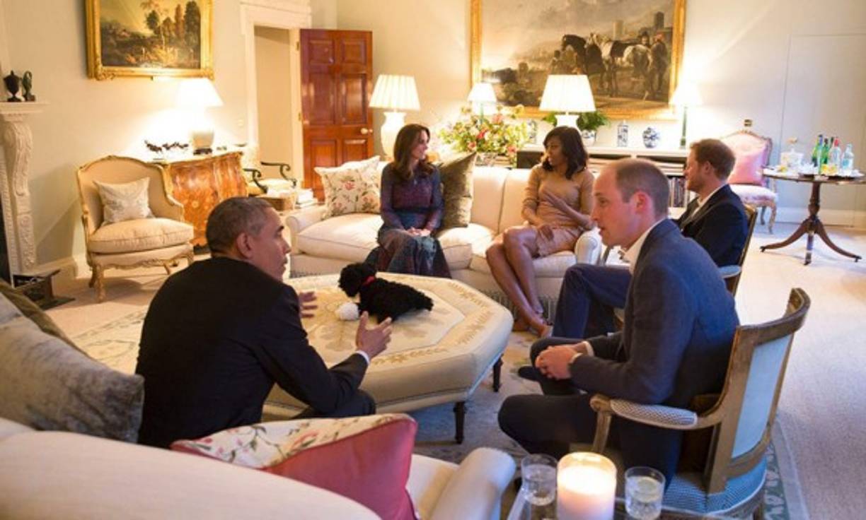 El palacio de Kesington mostró durante la visita de Obama, imágenes nunca antes vista del entorno privado de los duques de Cambridge y el príncipe Harry.