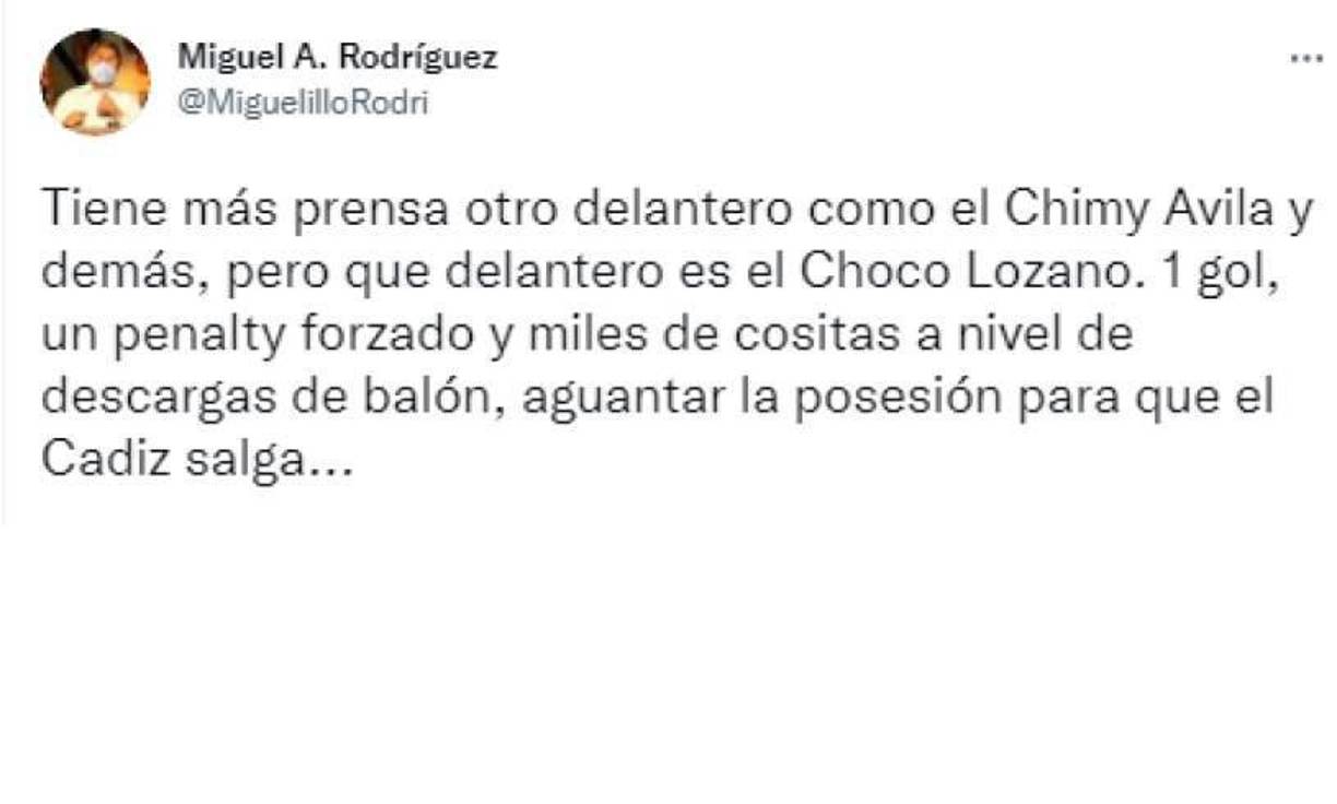 ‘Choco’ Lozano se llevó muchos halagos por su brillante actuación en Vigo.