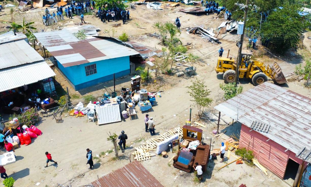La colonia Enmanuel que a la par del campo Agas de San Pedro Sula.