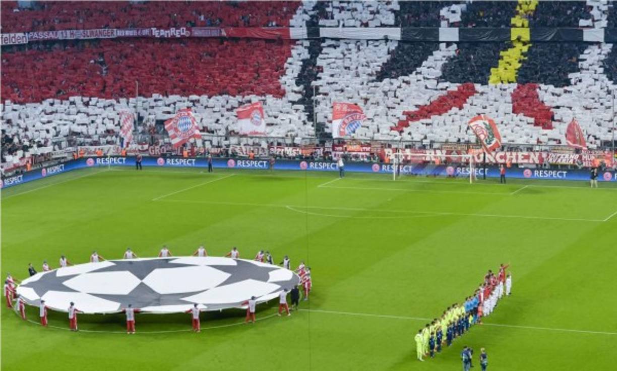 Los alemanes colmaron el recinto del Bayern Múnich.