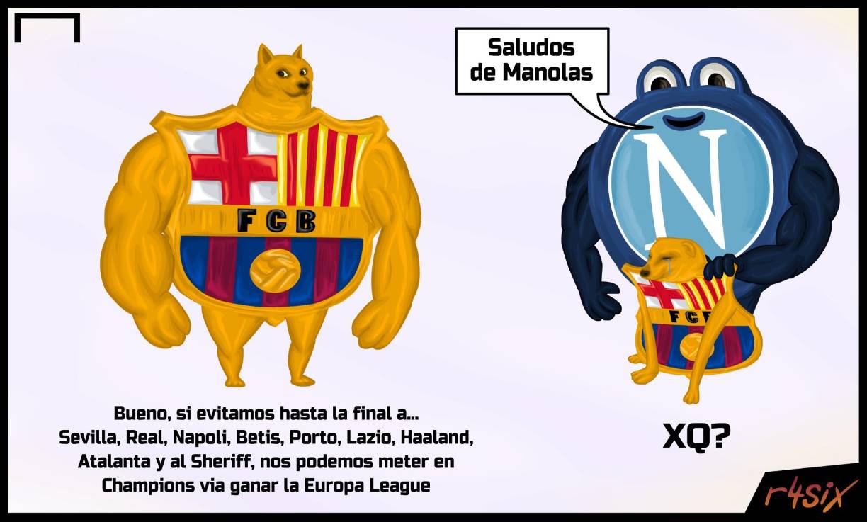 Los memes del sorteo repetido de octavos de Champions y burlas al Barça en la Europa League
