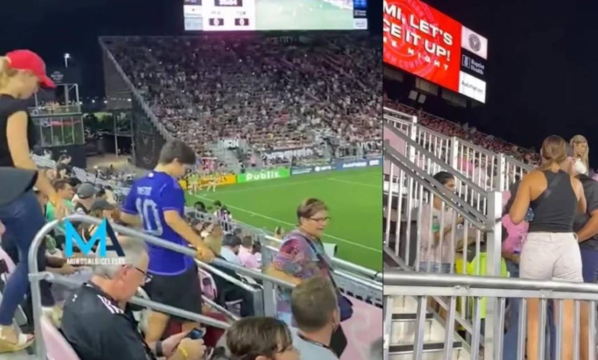 Increíble pero cierto. Luego de que Messi se fue por lesión, algunos aficionados optaron por marcharse del estadio ya que el argentino no iba a seguir en el terreno de las acciones.