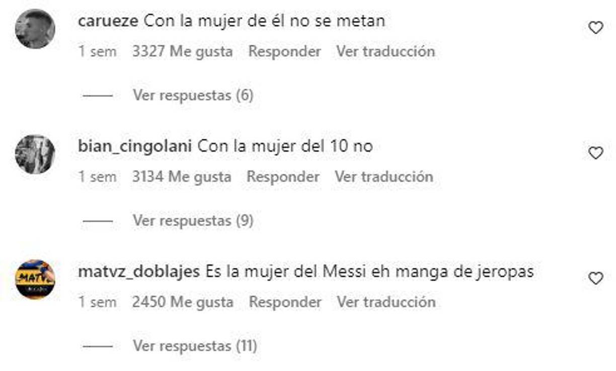 Así, al enterarse de lo que había pasado, Messi se mantuvo a su lado para apoyarla.