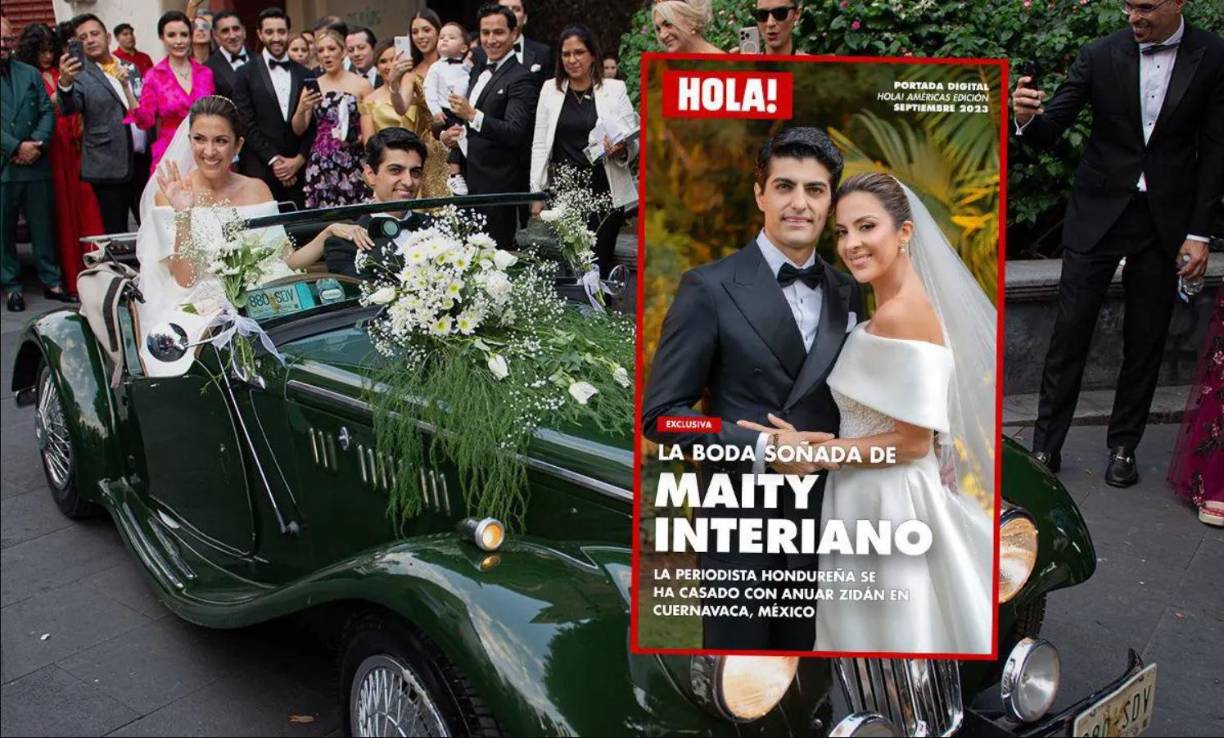 A la boda de la periodista hondureña asistieron cerca de 300 invitados. 