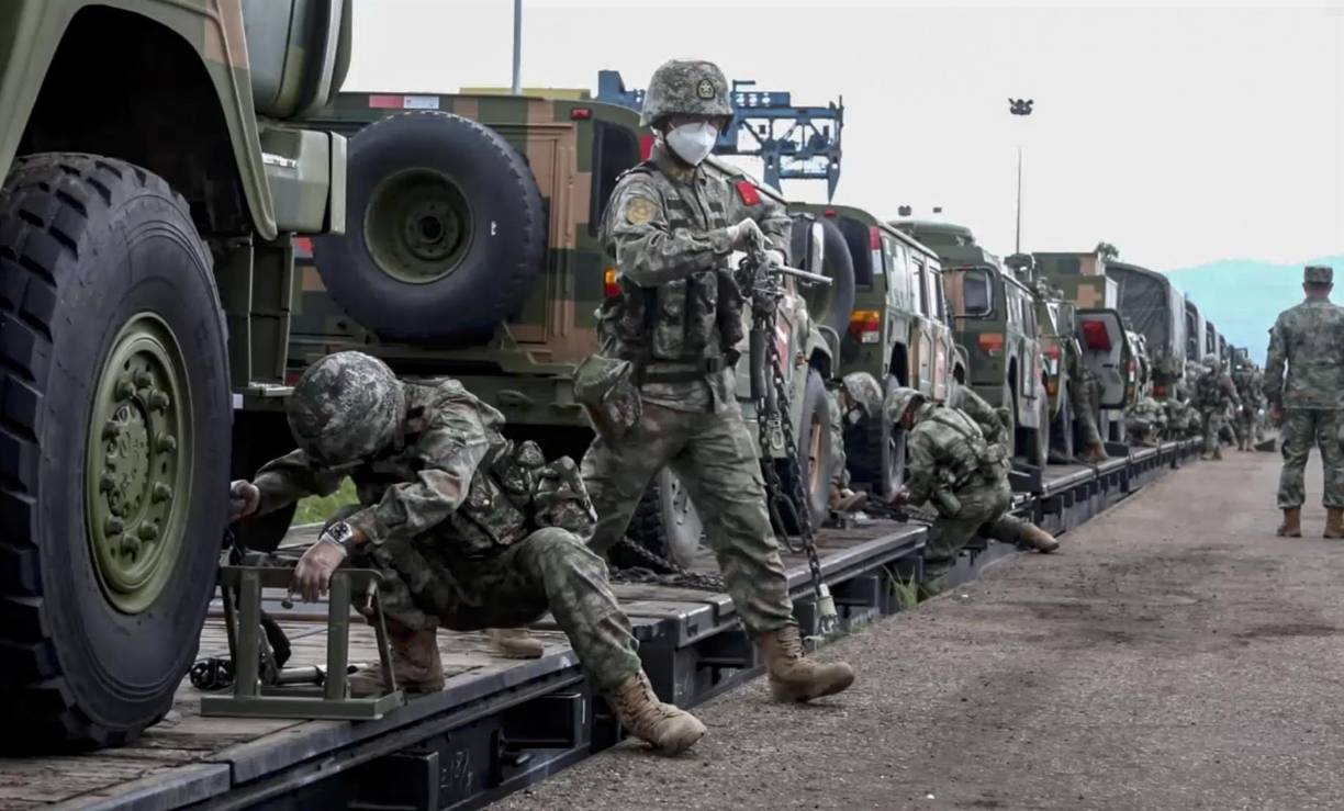 En las maniobras también participan efectivos de Nicaragua.