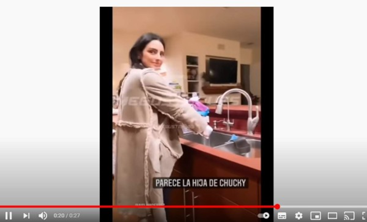 En el clip, se puede ver que Aislin solo esboza una leve sonrisa ante los comentarios de Martha, quien luego agregó: “No sabía que te habías casado con Chucky”.