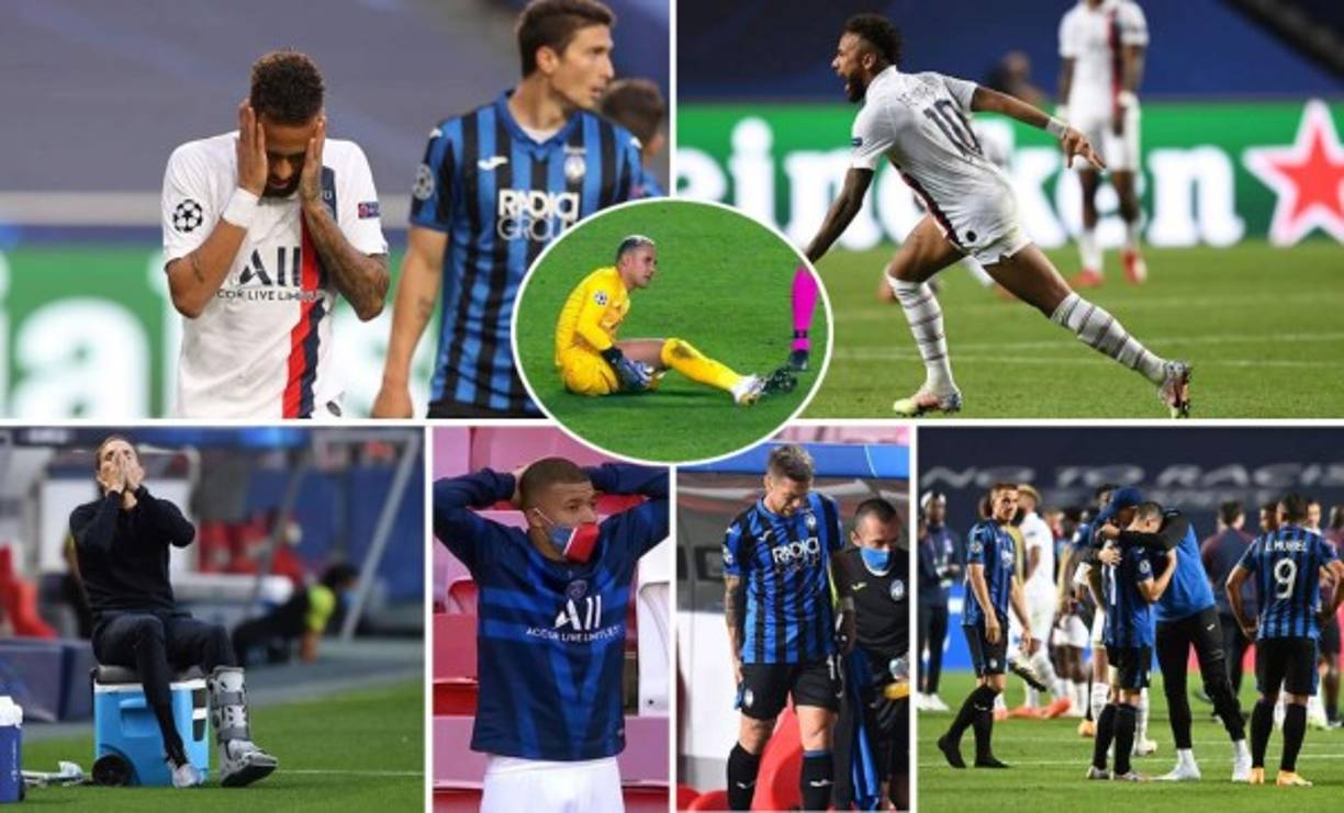 Las imágenes del partido que le ganó el PSG 'in extremis' (2-1) al Atalanta para clasificar a las semifinales de la UEFA Champions League, con Neymar como protagonista.