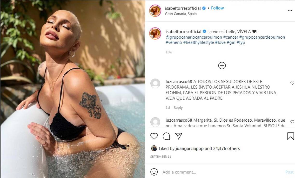 Pese a la mala racha que está viviendo, Torres (1969, Las Palmas de Gran Canaria) no ha querido perder la oportunidad de mostrarles a sus fans el cariño que siente por ellos y les ha dedicado unas palabras de agradecimiento. 