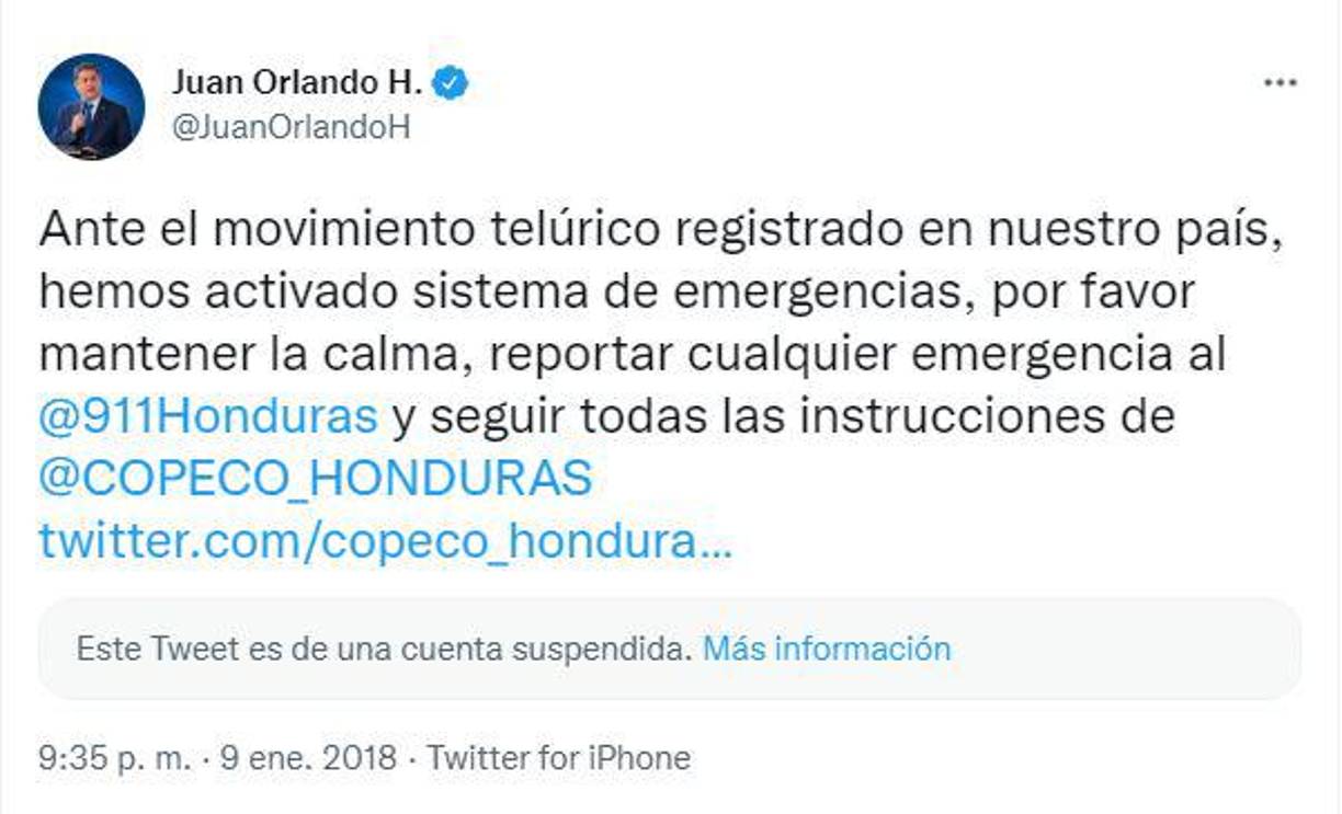 El epicentro se situó a 201,9 kilómetros de la localidad hondureña de Barra Patuca y a 245,2 kilómetros del municipio de Puerto Lempira, así como a 303,1 kilómetros de George Town, en las islas Caimán.