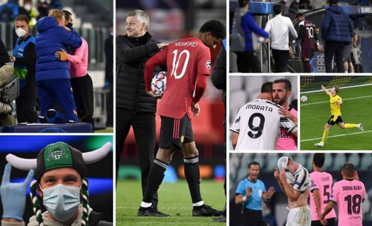 Las imágenes que dejó la acción del día en la UEFA Champions League con el partido Juventus-Barcelona como plato principal.