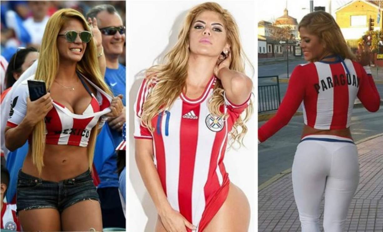Simone Villar, la novia de la selección paraguaya, ha estado en Estados Unidos apoyando a la albirroja en la Copa América Centenario.
