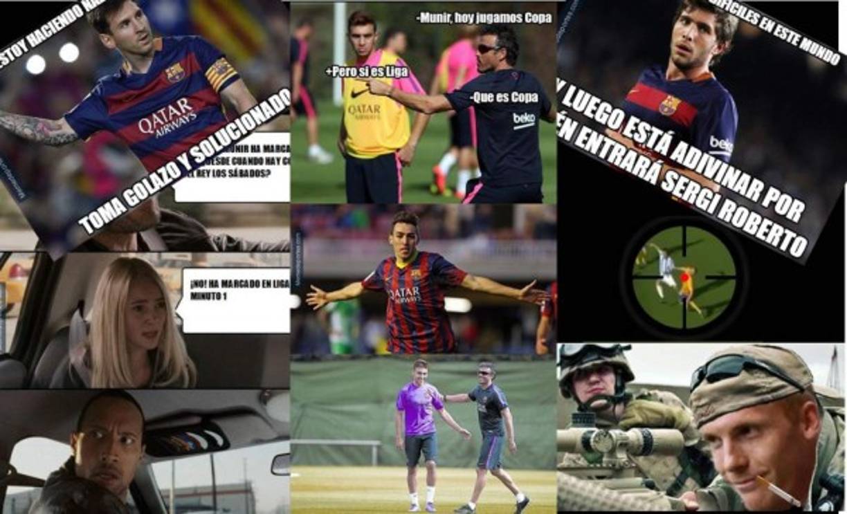 Messi, Munir y Vermaelen protagonizan los divertidos memes de la victoria del Barcelona contra el Málaga.