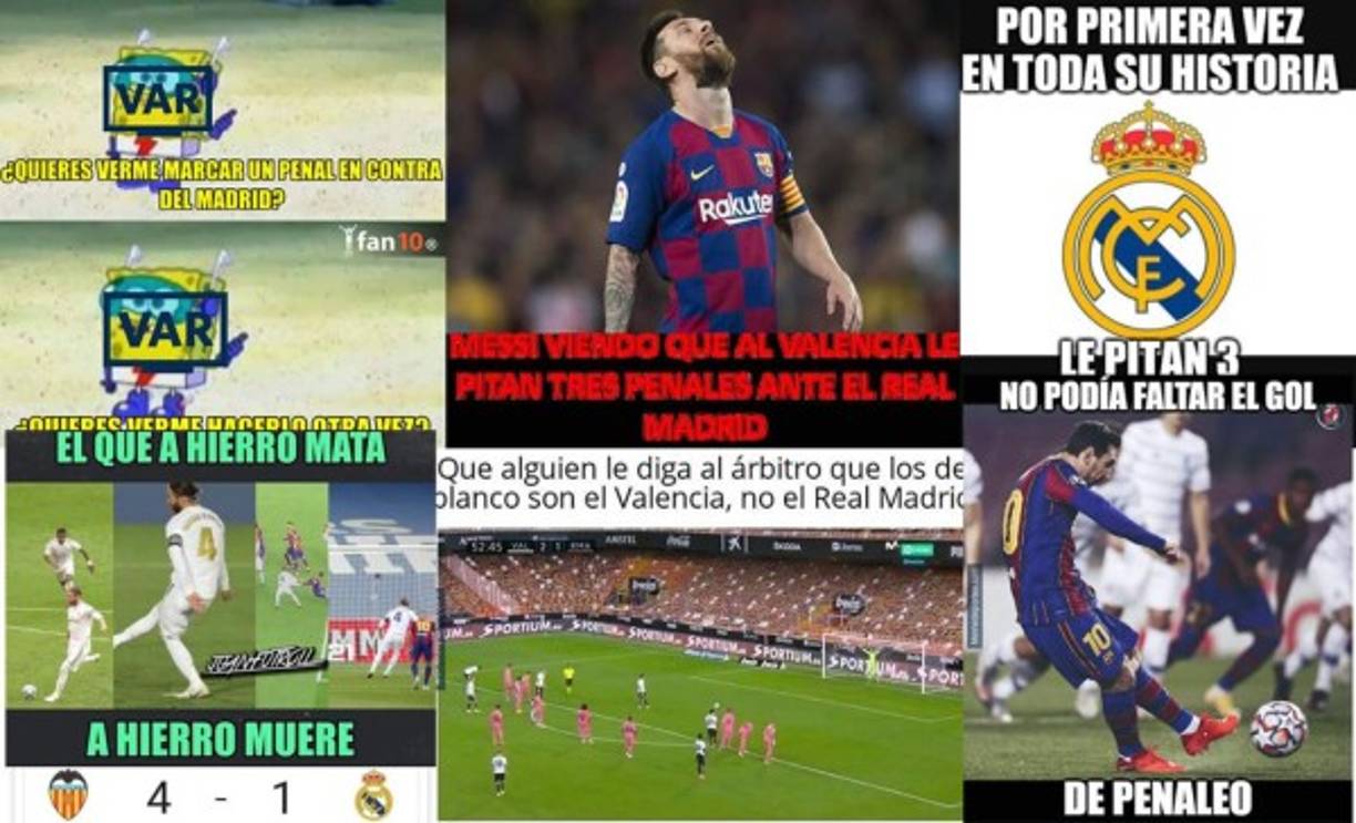 Los divertidos memes que dejó la jornada del fin de semana en la Liga Española, con dolorosa derrota del Real Madrid ante Valencia y goleada del Barcelona al Betis.