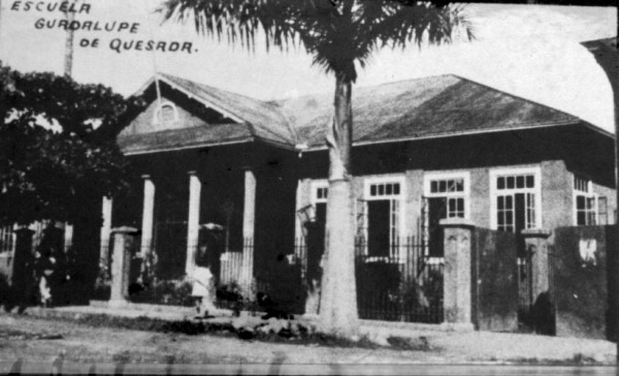 La escuela Guadalupe Quezada. Ahora funciona en la colonia El Naranjal.