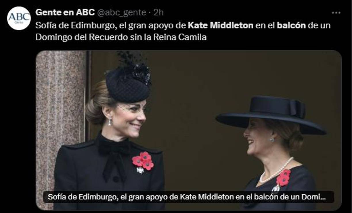 Kate recibió el respaldo de la duquesa Sofía.
