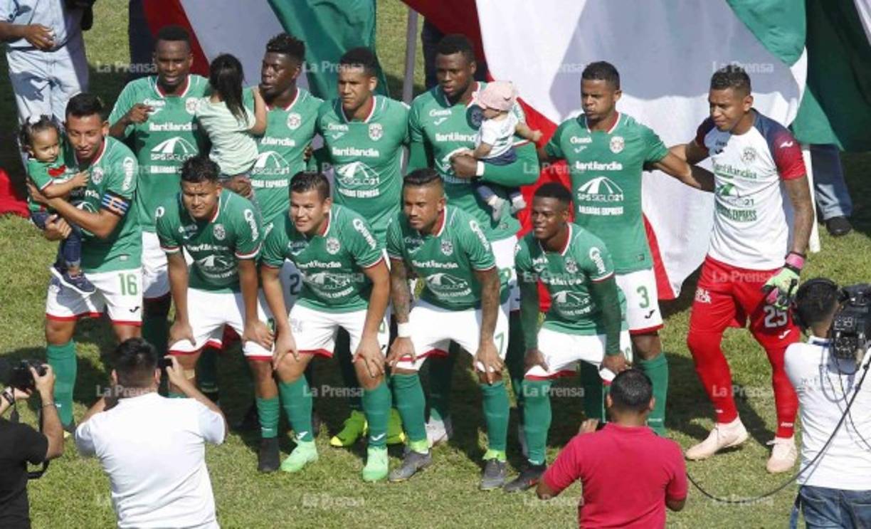 Este fue el 11 titular del Marathón ante Motagua.