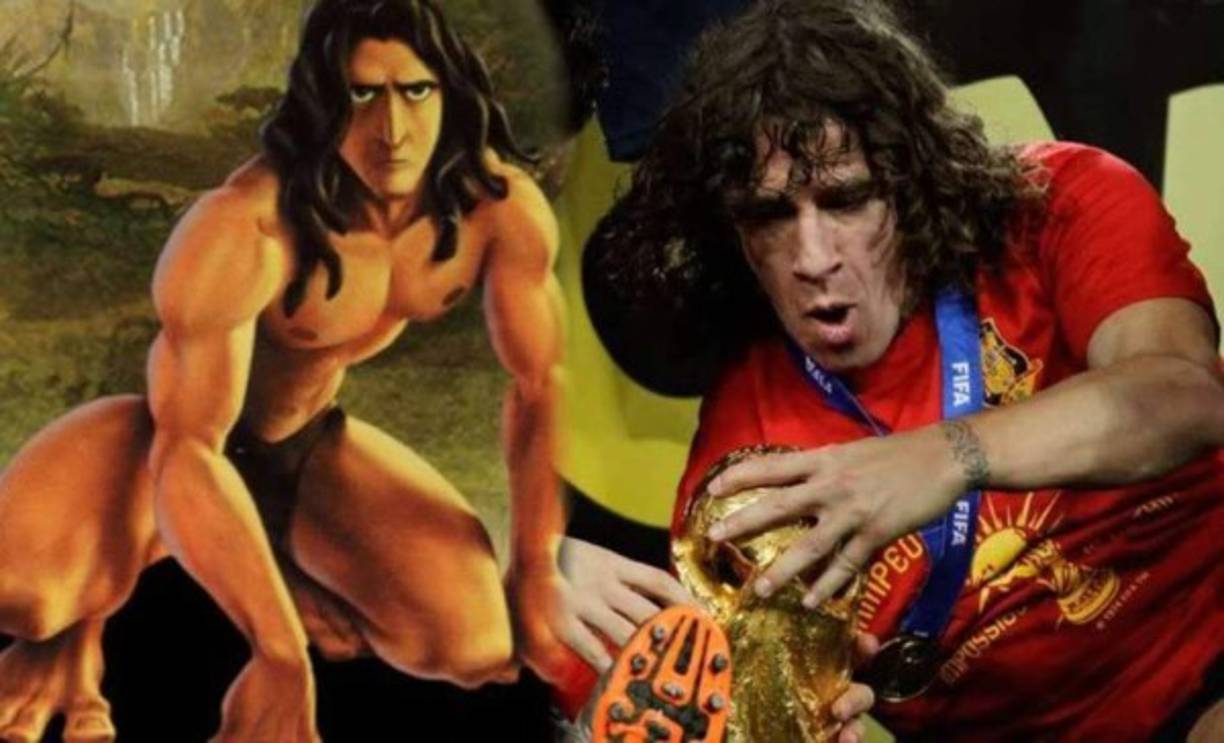 Al español Carles Puyol no le dicen 'Tarzán' sólo por casualidad.