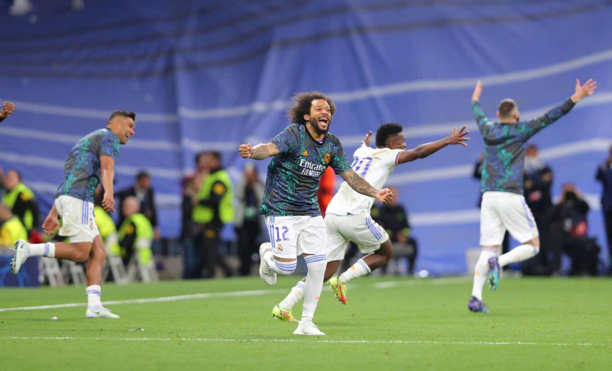 El capitán Marcelo también se volvió loco celebrando.