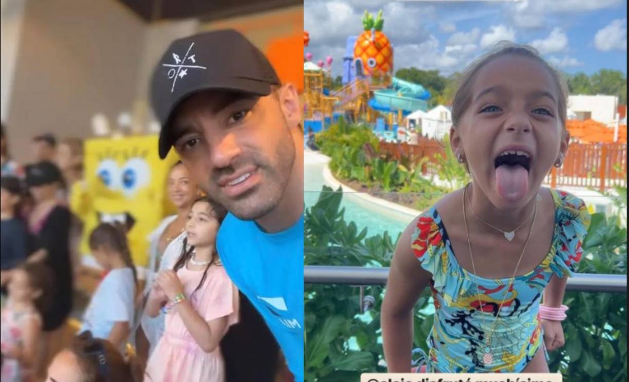 La familia viajó a La Riviera Maya, México, para festejarle el cumpleaños número 7 a la pequeña.