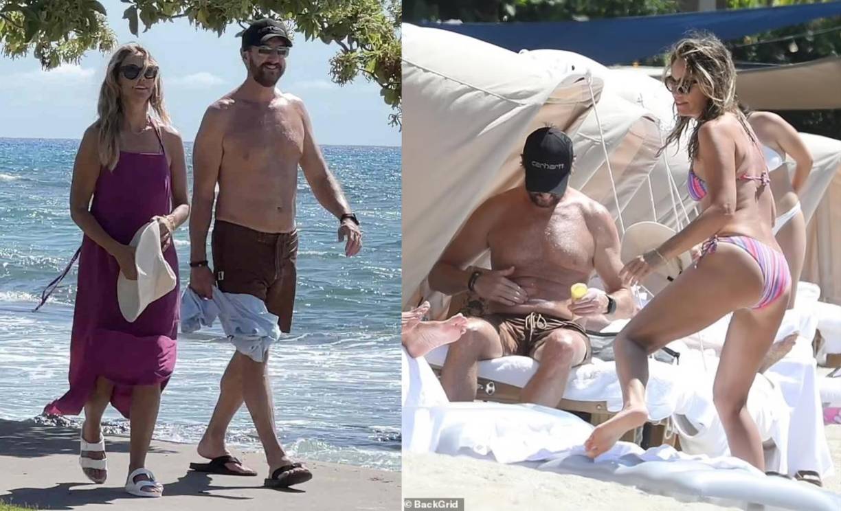 En medio de su divorcio con el actor estadounidense Kevin Costner, Christine Baumgartner, fue fotografiada en la playa de Hawái con sus hijos y un hombre nuevo.