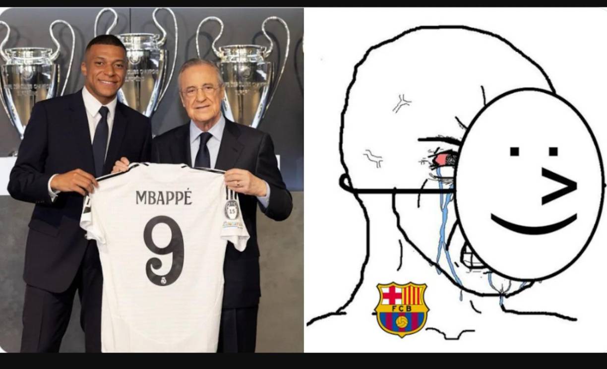 Mbappé causa terribles burlas al Barcelona y Cristiano Ronaldo es recordado en los memes