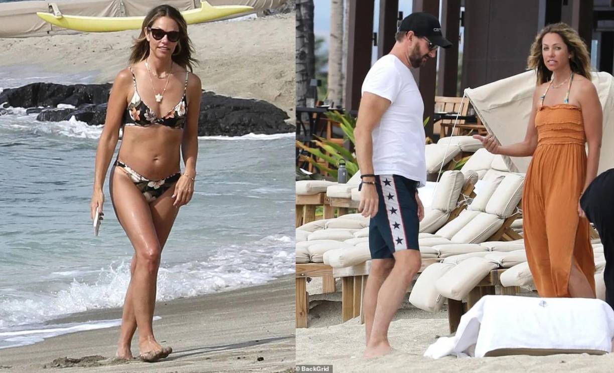 Y mientras Christine se divierte con su amigo en la playa, continúa el prceso de su amargo divorcio con Kevin Costner. 