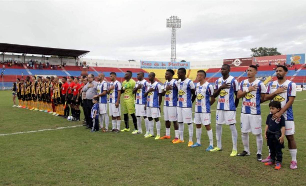 Victoria y Real España empataron 1-1 en La Ceiba en el partido inaugural del Torneo Clausura 2015 de la Liga Nacional de Honduras.