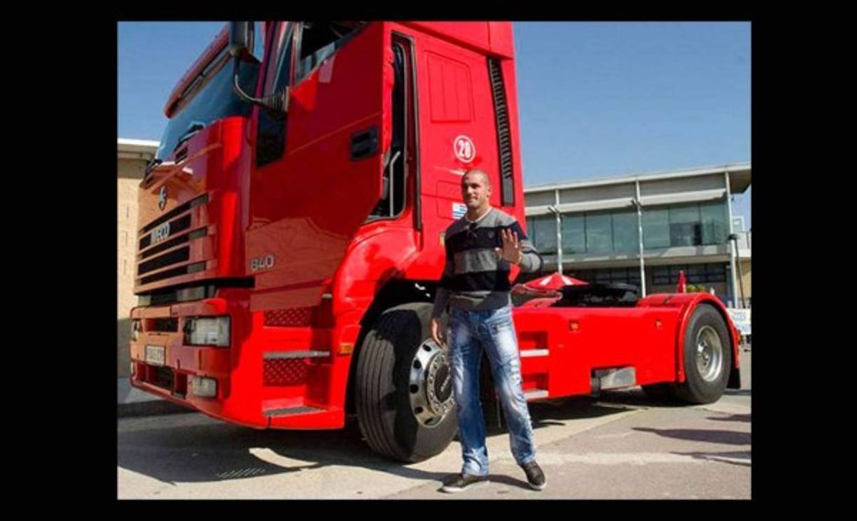 Walter ‘El Rifle’ Pandiani y su camión.