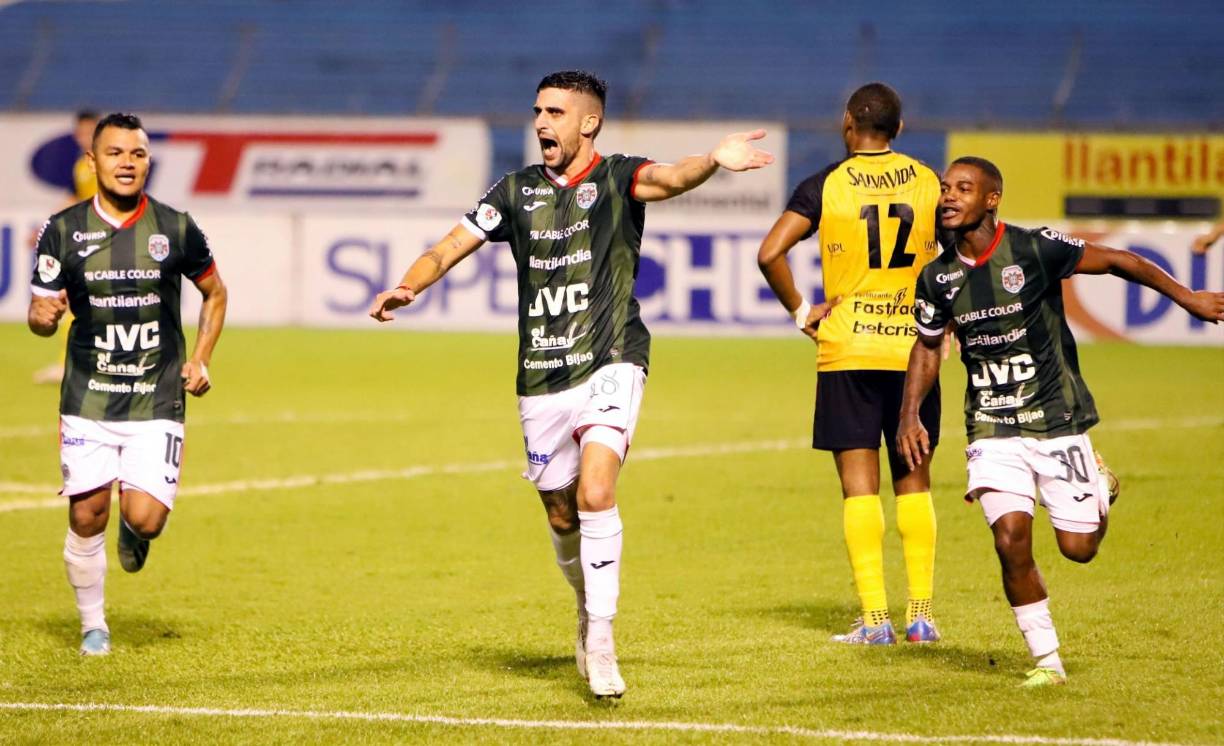 Lucas Campana suma ya tres goles con la camiseta del Monstruo Verde.