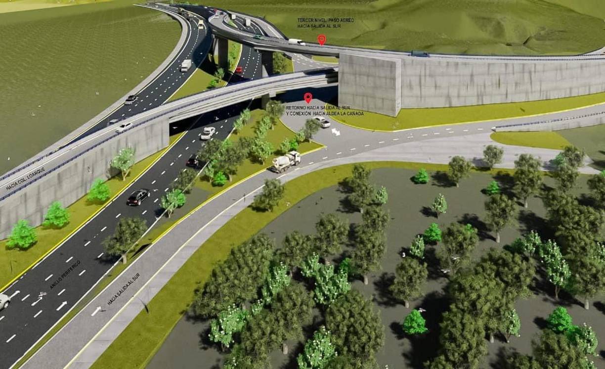 Comienza en el anillo periférico, a la altura de la colonia La Cañada, atraviesa la estación de Texaco Nuevo Mundo hasta el tramo de la carretera, y se enlaza con la CA-5 Sur, cerca de Tizatillo.