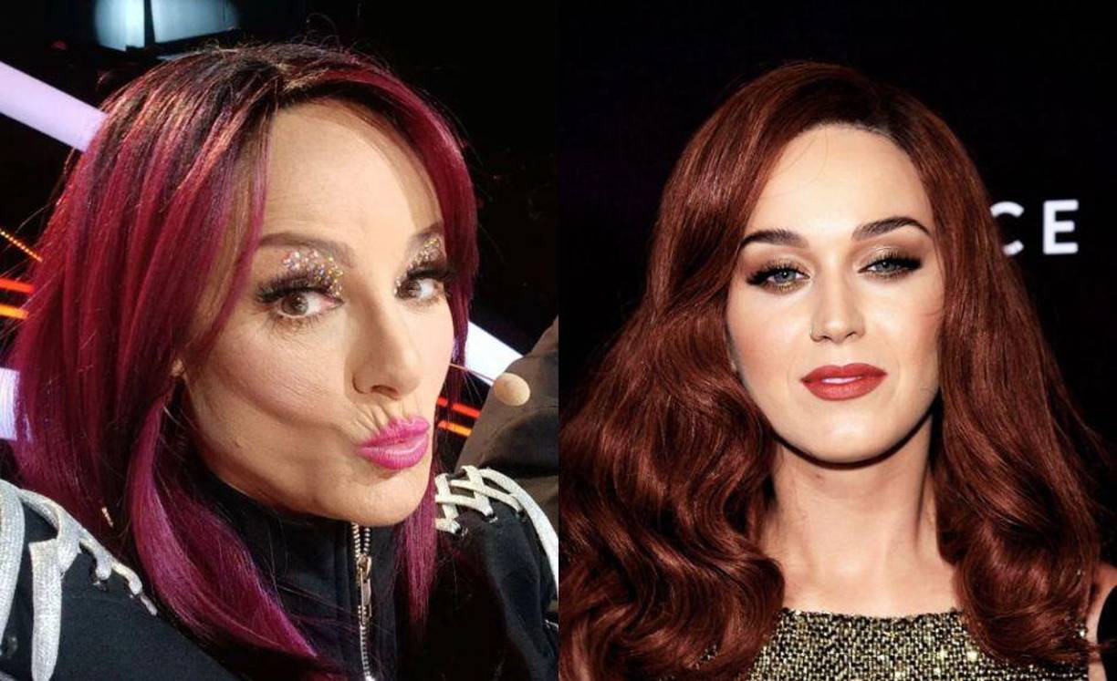 En la foto se observa a las artistas con cabello rojo. 