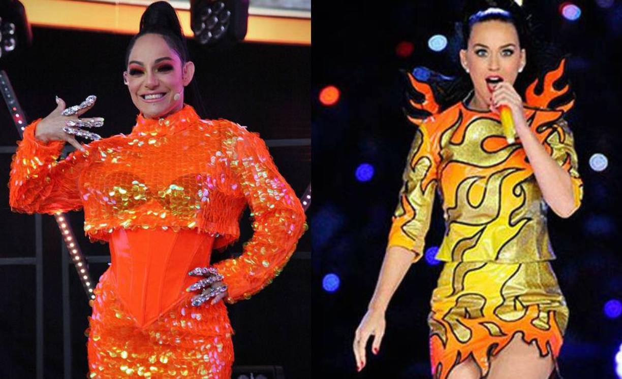 El estilo de Katy Perry en el Super Bowl también fue comparado con el de la jueza. 