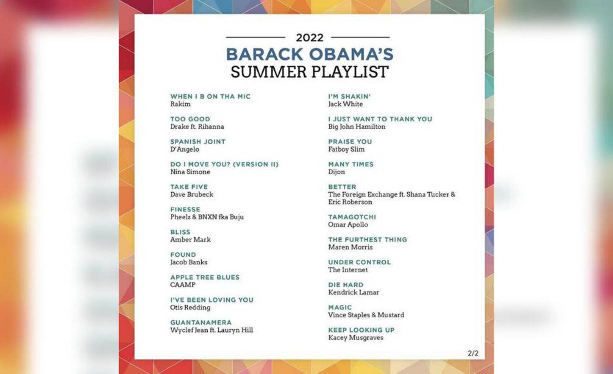 Listado oficial de canciones 2 de 2