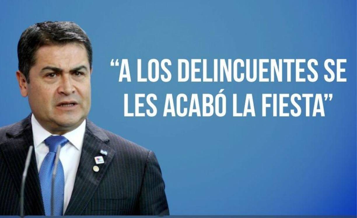 Durante su mandato presidencial Juan Orlando Hernández mostró una actitud de frente contra el narcotráfico.